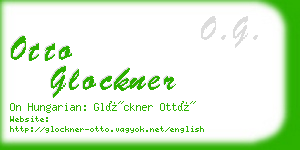 otto glockner business card